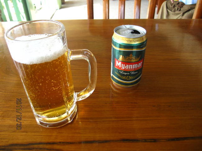 ミャンマービールも合ってます。