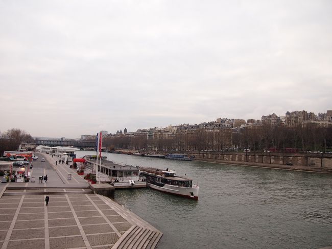 晴れて無くても十分きれいなセーヌ河。