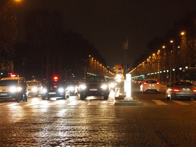 コンコルド広場から見たシャンゼリゼ通り。<br />奥に小さく凱旋門が見えます。