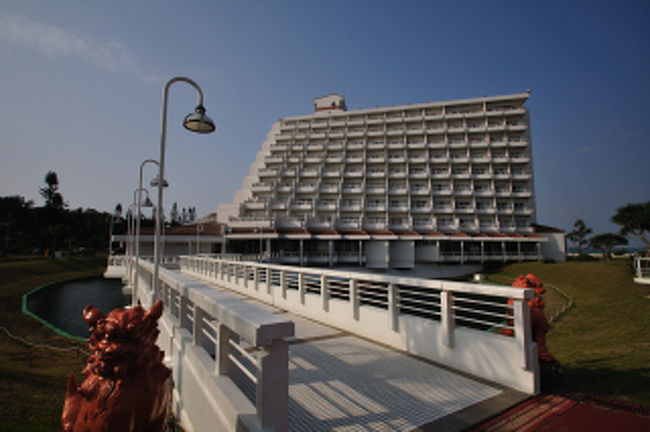 ホテルの北側。