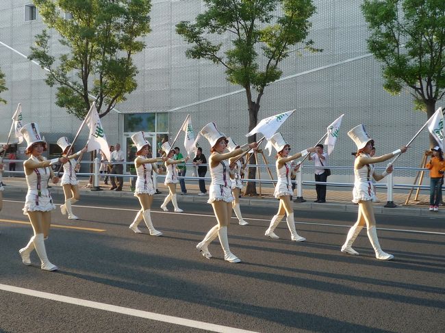 到着と同時にパレード！