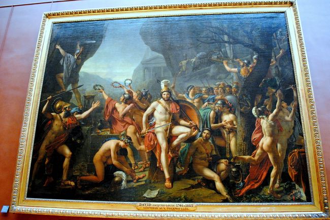 ジャック＝ルイ・ダヴィッド「テルモピュライのレオニダス」。