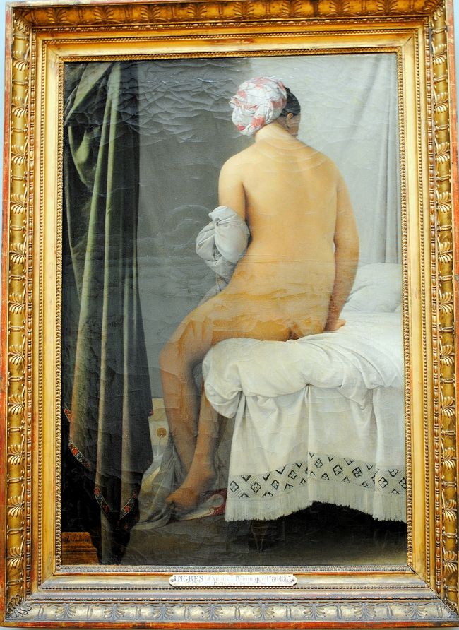 ジャン＝オーギュスト＝ドミニク・アングル「ヴァルパンリンの浴女」。