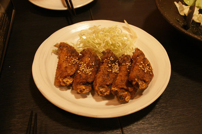 ●手羽先唐揚＠つばさや<br /><br />名古屋に来たなら、これでしょう。<br />定番の手羽を。