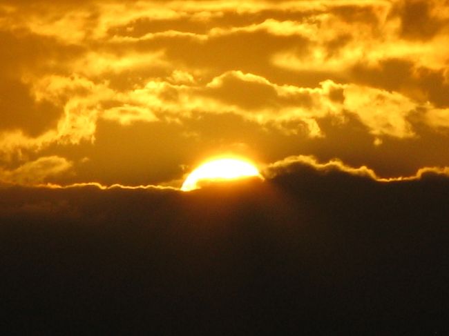 雲が無ければもう少し大きな太陽が撮れたんですが。