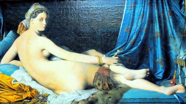 　ジャン＝オーギュスト＝ドミニク・アングル「グランド・オダリスク」。