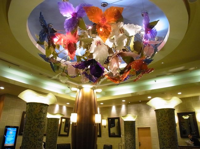 ホテルのロビー。