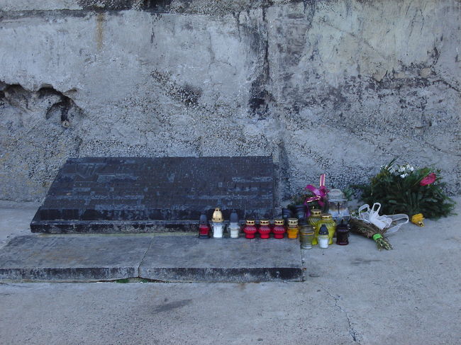 Monument to Struggle and Martyrdom<br /><br />ナチス親衛隊がつけた当時の正式名称は「ルブリン強制収容所」でした。しかし、周辺住民は近隣の村マイダンの名前を取って「マイダネク」と呼び習わしていました。戦後はこの名前で有名になりました。<br />マイダネクには総計で50万人もの人々が収容され、内36万人以上が死亡したそうです。<br />志望者が最も多いのはポーランド人でユダヤ人、ロシア人がそれに続きます。後で犠牲者の出身国一覧が出てくるのですが、中国人もいました。