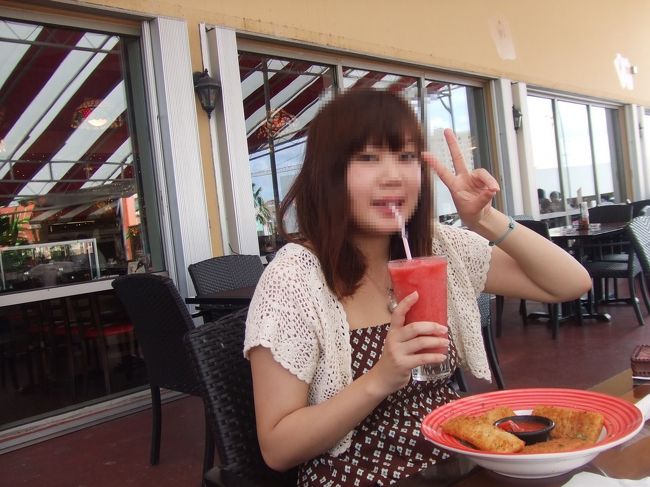 大好きなスイカジュースを飲みました♪