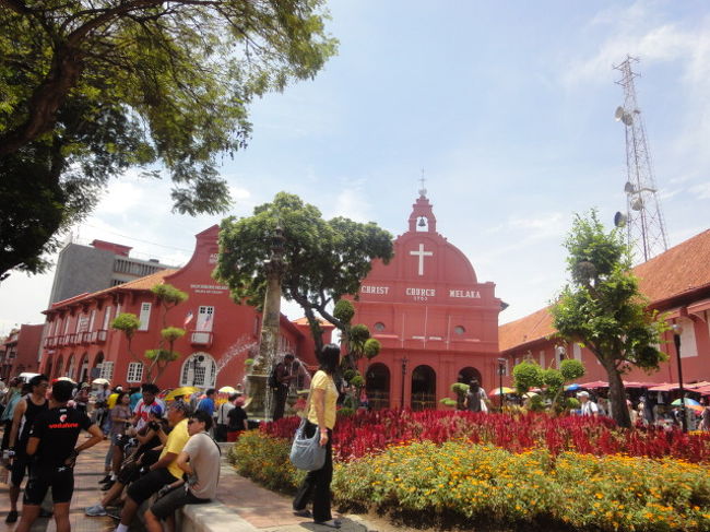 オランダ広場に到着！！<br /><br />この景色を見れただけで、マラッカに来た価値あり！！