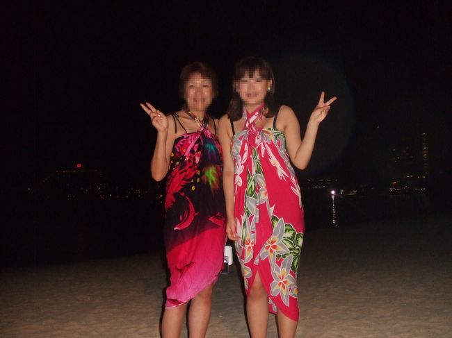 パレオを巻いて(´∀｀)