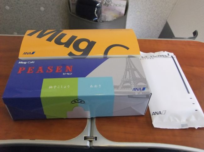 今日は特典航空券だけど、アップグレードポイントでプレミアムクラスにしてもらった。<br /><br />国際線で使いたいのはヤマヤマだけど、あんな高い航空券を買う予定は全くないので、国内線で消化することにした。