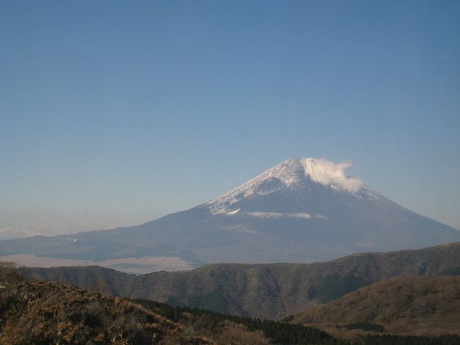 登山電車で、大涌谷に行きました。<br />富士山あまっぱれ