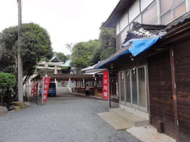 門司側の人道トンネル入口にある<br />めかり神社