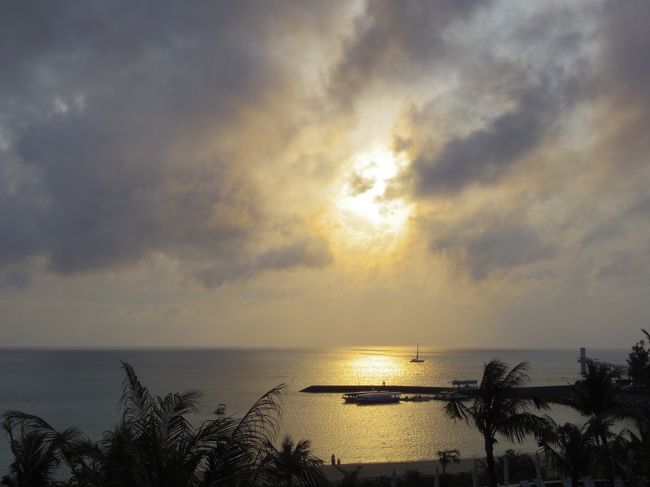 のんびりしてたら晴れてきて<br /><br />綺麗な夕日が