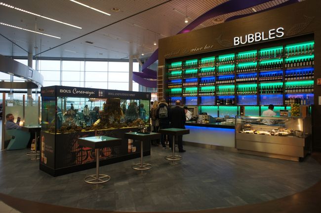 アムステルダム・スキポール国際空港に到着。<br />乗り継ぎまで時間に余裕があるため、ゆっくり散策しました。