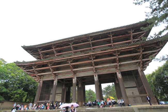 山門<br /><br />裏からやって来たため<br />山門が後になってしまいましたが<br />こちらも巨大な木の建造物ですね