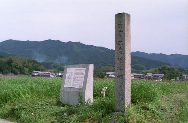 こちらは塔跡。その規模から九重塔が建っていたと推定されているそうです。<br />