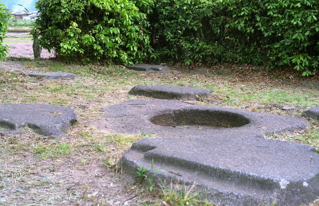 本薬師寺（もとやくしじ）跡は、平城遷都前に薬師寺が建てられていたところです。天武天皇が皇后の病気平癒を願って寺を建立した場所がここということになります。<br />国の特別史跡ですから相当重要な遺跡だと思いますが、金堂跡は近所の家の庭みたいな場所にありました。