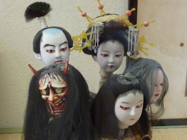 竹原文楽人形の頭