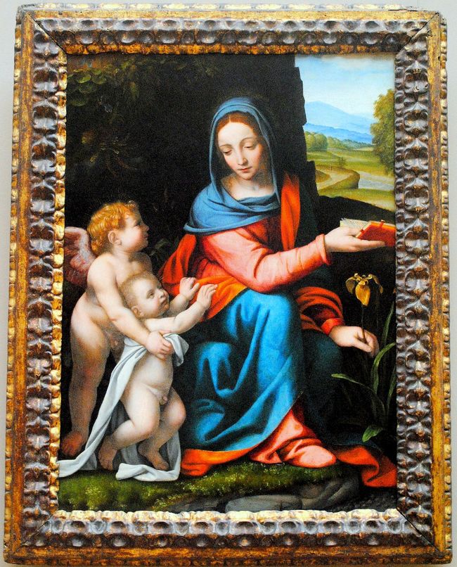 ベルナルディーノ・ルイーニ　「聖母子と天使」