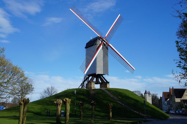 ボンヌ・シエール風車(北西側)とクライスフェスト通り