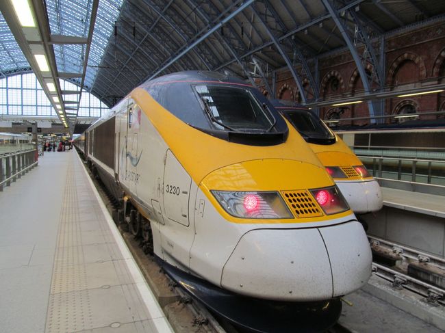 ５日目<br />ロンドン・セントパンクロス駅から<br />ユーロスターでブリュッセル・ミディ駅へ<br />パスポートチェックはあっという間に完了