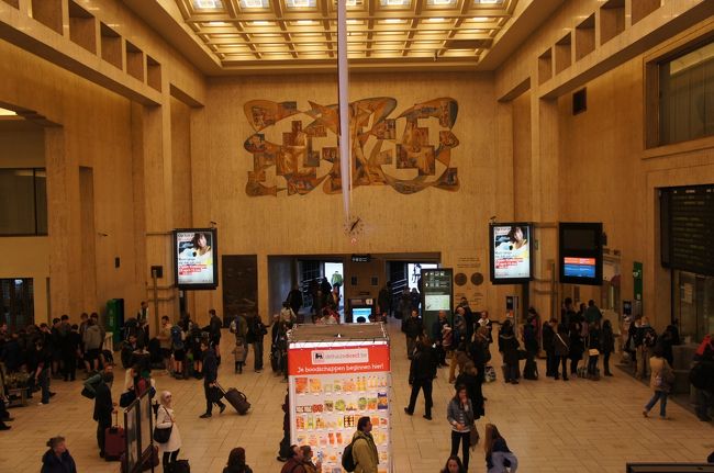 ブリュッセル中央駅の屋内