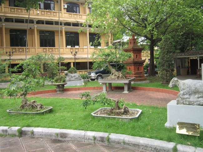 歴史博物館の裏庭には、盆栽のコレクションが有り<br />ました、ベトナム人も盆栽が好きなんですね〜。<br /><br />ホーチミンの統一会堂の裏庭にも、盆栽のコレクシ<br />ョンが有りました。