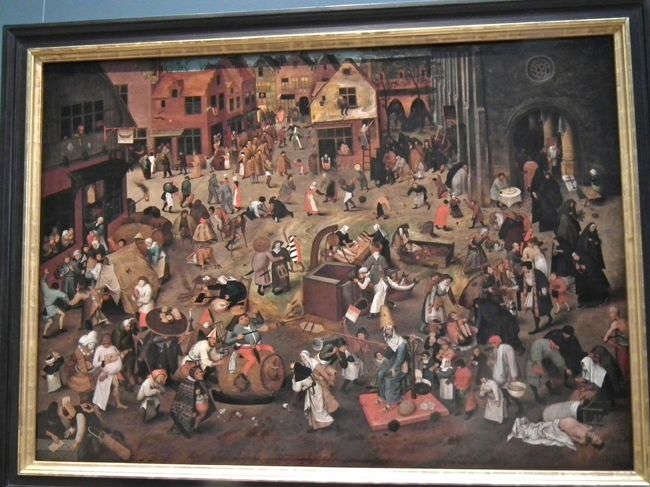 　「謝肉祭と四旬節の喧嘩」という作品ですがこれは多分ウィーンの美術史美術館にあるもののレプリカかもしれません。あるいは誰かの模写。<br /><br />
