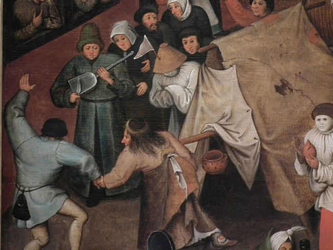 　これも細かく見てみるととても面白い場面の連続です。多分当時の街中の様子がわかるということなんじゃないでしょうか。<br /><br />　じっくり見ている時間的余裕がないのが悔やまれます。