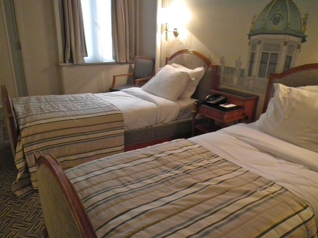 　私たちはこのあとブルージュに行って、またこのホテルに戻ってきます。どうしてそんなスケジュールになっているのか、よくわかりません。