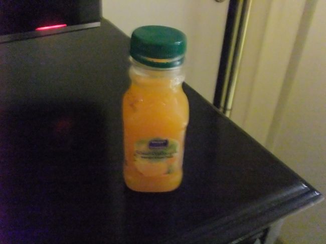 お腹はすいてないので、近くのスーパーでマンゴージュースを飲んで就寝。