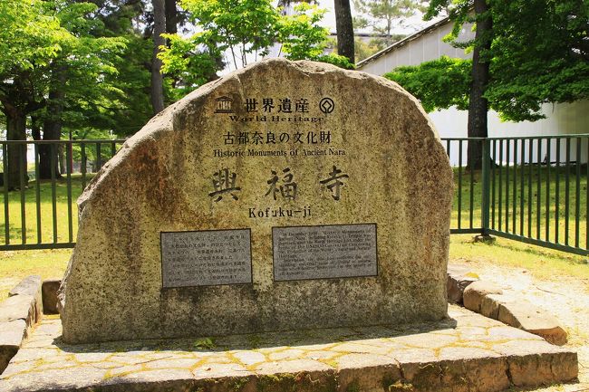 最後は奈良市街地のど真ん中に位置する世界遺産登録の興福寺を訪ねました。興福寺は平城京への遷都ともに藤原氏が氏寺として整備した寺院で広い境内を持っています。