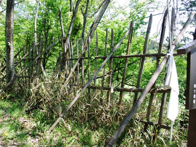 これは竹で組まれた竹矢来です。