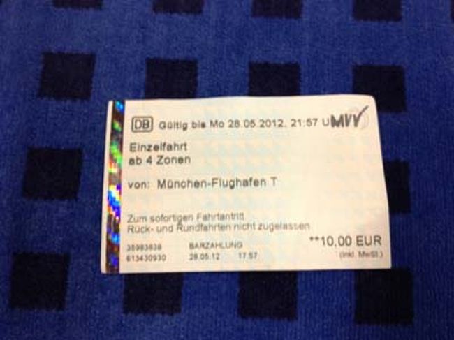 苦労して買ったSバーンのチケット