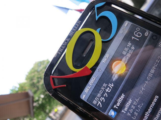 ブリュッセルは晴れて暑かった。