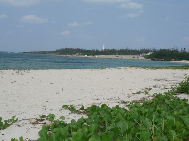 残波岬のビーチ