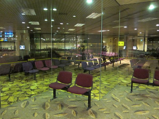 チャンギ国際空港。<br /><br />かなり時間に余裕があるので<br />ゆっくりとぶらつく。