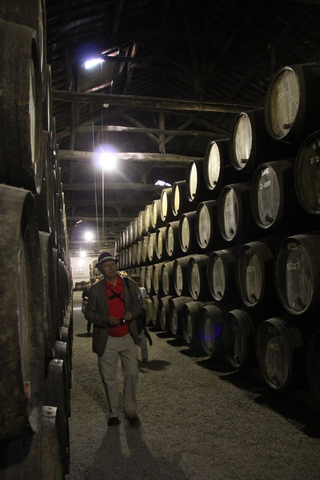 受付で、言語（ポルトガル語、英語）を選んで、開始を待ちます。<br />時間によっては、事前にワインを出してもらうこともできます。