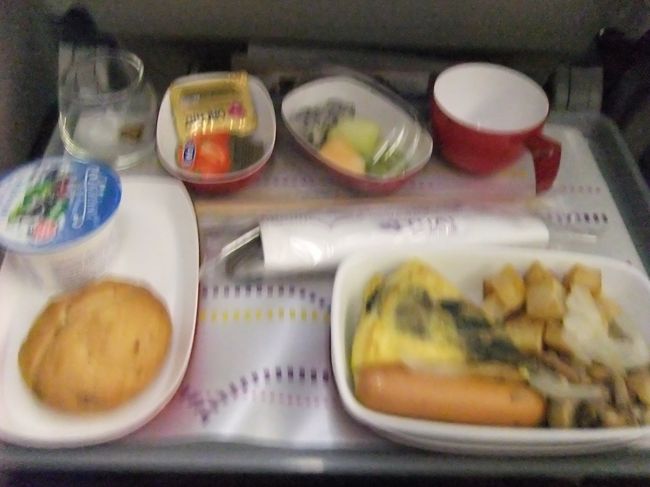 ０時５０発。<br />福岡に着いたらこのまま出勤なので、とにかく寝る！！（いつも寝てるんだけど・・・）<br /><br />定刻朝８時に福岡到着。<br />福岡空港国際線から博多駅まで直行バスができたので楽になった！<br />利用者は私１人だったけど・・・笑<br />