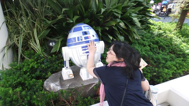 この後、エッグハントという卵探しマップを購入し、パークの中にあるタマゴと、もらったシールを片手にウロウロ<br /><br />