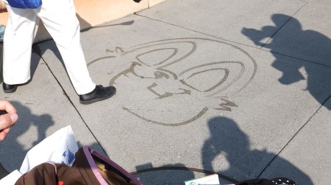 トゥーンタウンにて、雨上がりの水でデールを描いてました。