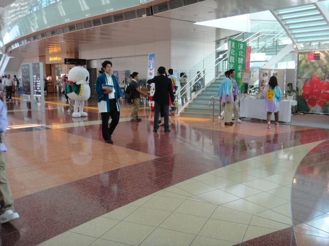 下に降りると謎のキャラクターが判明、山形県PRのキャラクターでした。