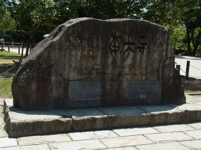 朝鹿に気を取られて気付かず！<br />世界遺産の石発見