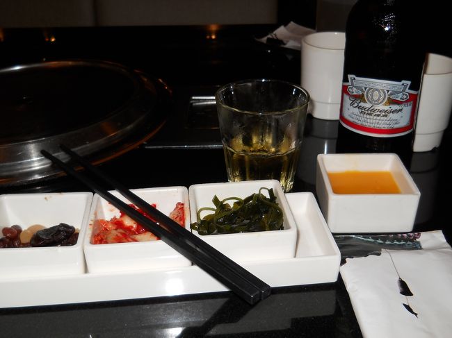 帰国日のランチ、ホテルに荷物を預けて、中山公園に買い物に。<br /><br />龍之夢購物中心のレストラン街で石焼きビビンパを。<br /><br />昨日コリアタウンで韓国料理食べられなかったから、忘れられないのよね〜