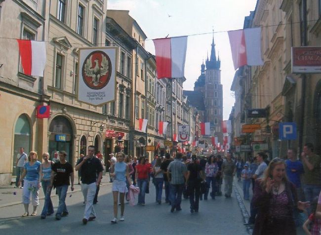 フロリアンスカ通り<br />結構良い感じだぞ、クラクフ！