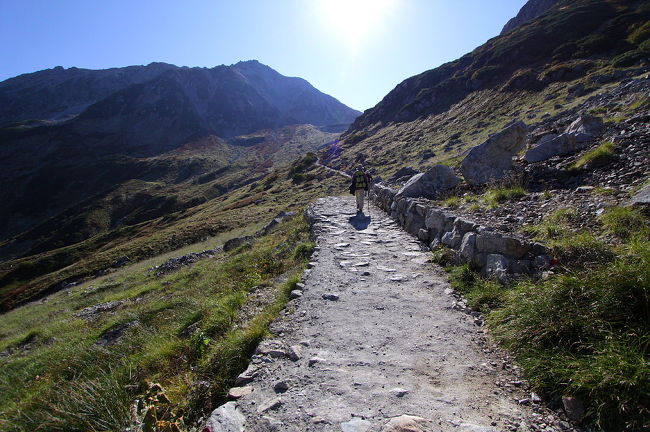 きょうは晴れているので先ずは立山山頂を目指します、山の天気は変わりやすいのでまずメインの立山連峰攻略です。