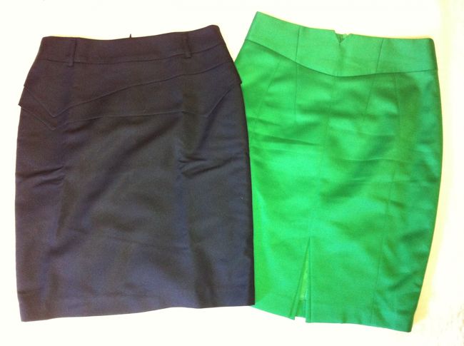 ｄｏｏｔａのいつものお店でタイトスカートを購入。<br />緑色の鮮やかさに一目ぼれ\(◎o◎)／！