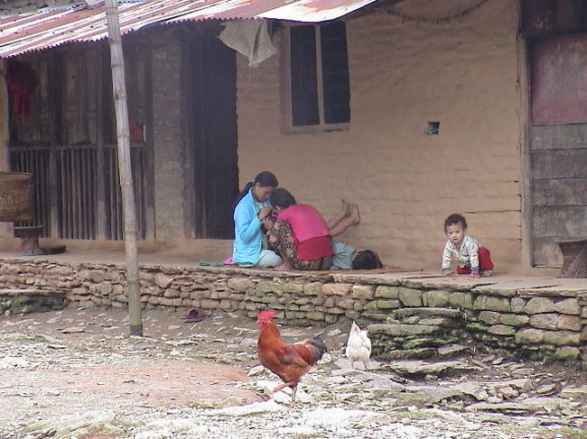 しかも、寒い。<br /><br />寒すぎて、<br />宿のベッドにもぐりこむ。<br /><br />それでも、寒い。<br /><br />どうせ寒いんだったら、<br />外を歩こう。<br /><br />とりあえず、村の端まで。<br />そして、村の入り口へ。<br />一往復して、宿に逆戻り。<br /><br />ナガルコット観光終了。